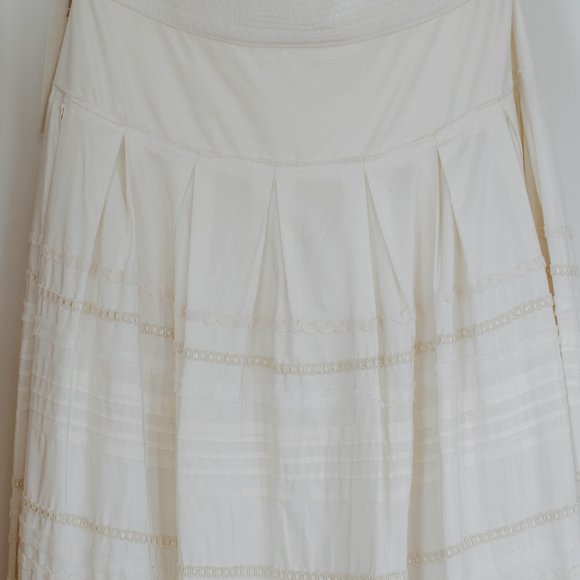 BHLDN, Bridal, Ivory, Skirt, Maxi, Ball Gown, Silk - Picture 3 of 10